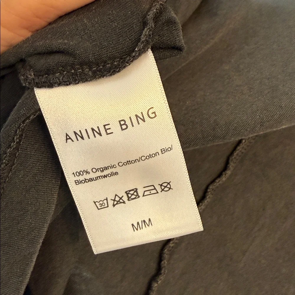 Anine Bing vintage Bing organic cotton washwe Crewneck Tee - Picture 8 of 9